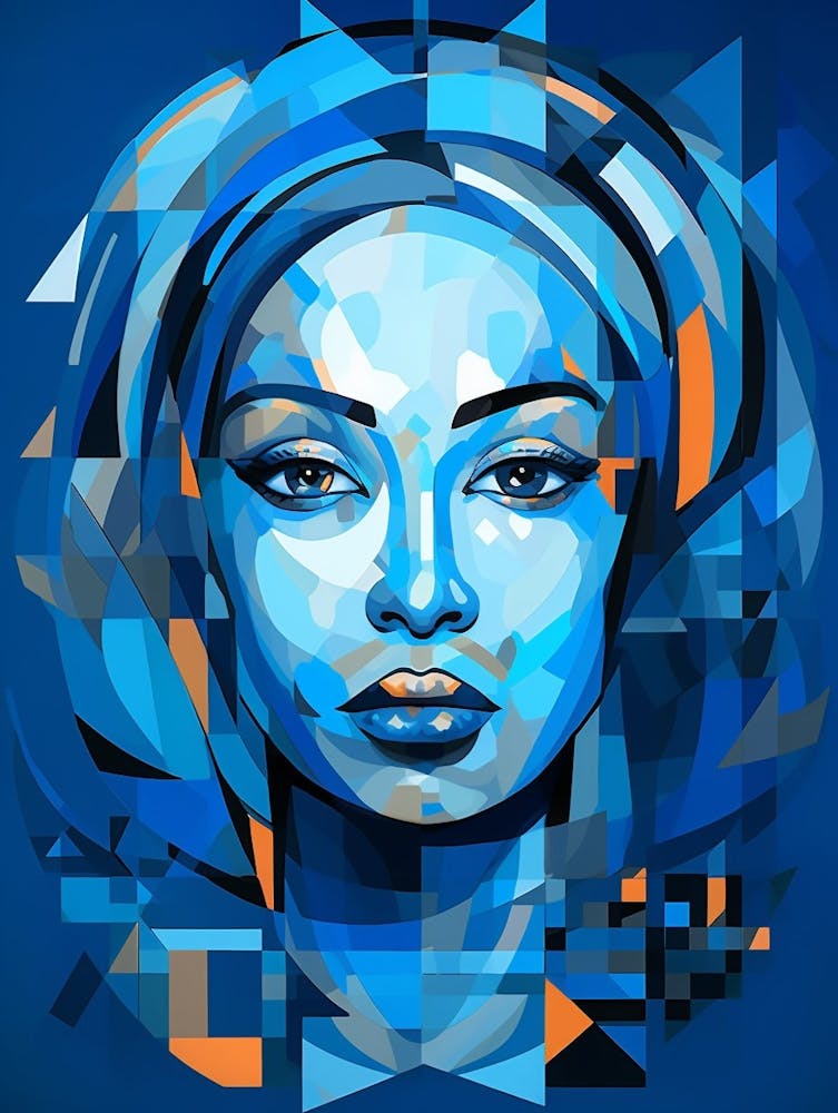 Abstract Geometric Lady 6