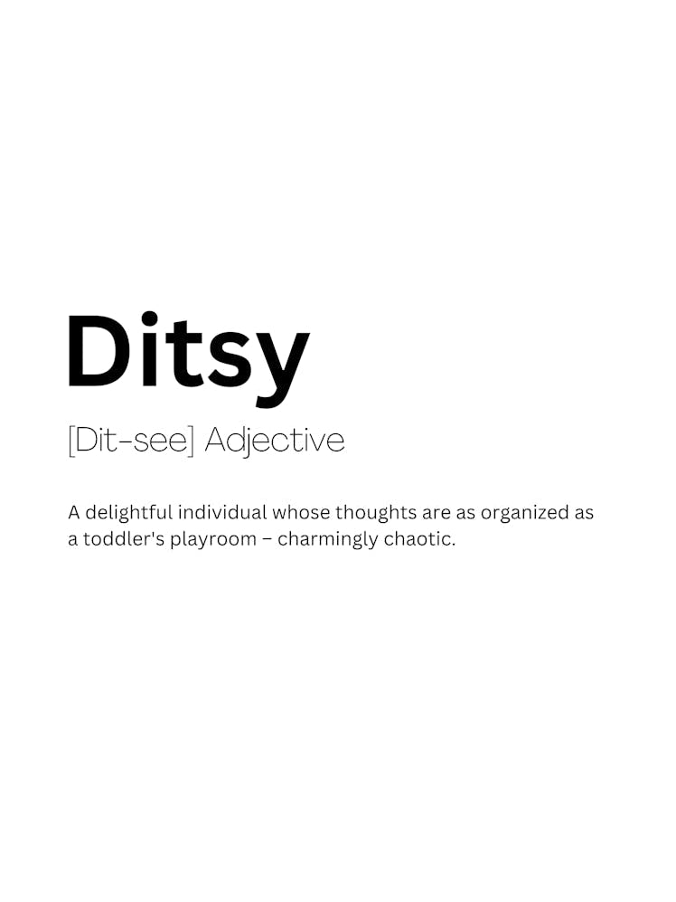 Ditsy Definition Meaning