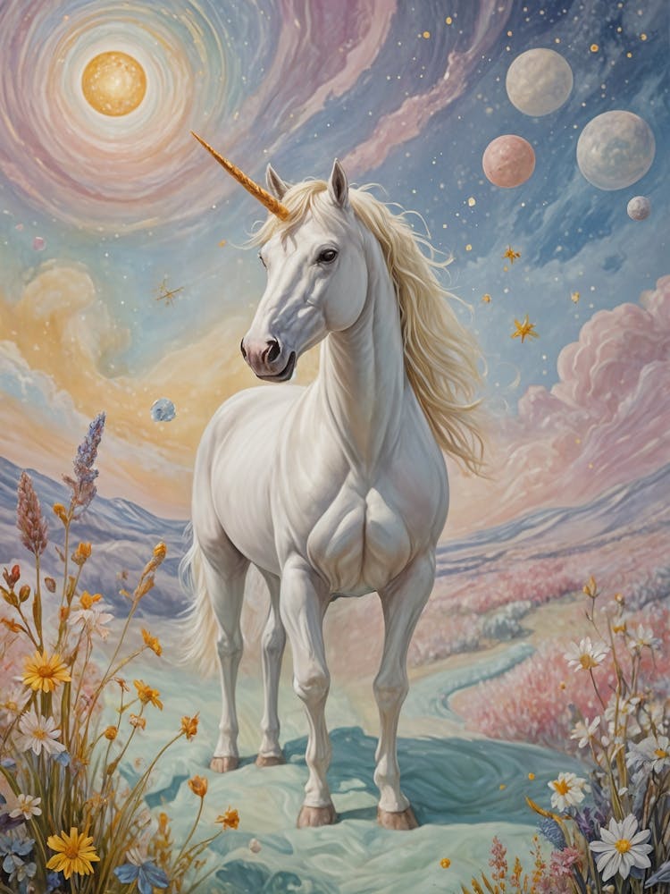 Cosmic White Unicorn no2