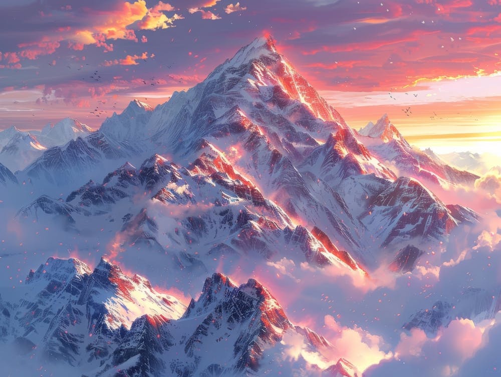 Sunrise Over The Mountains 2