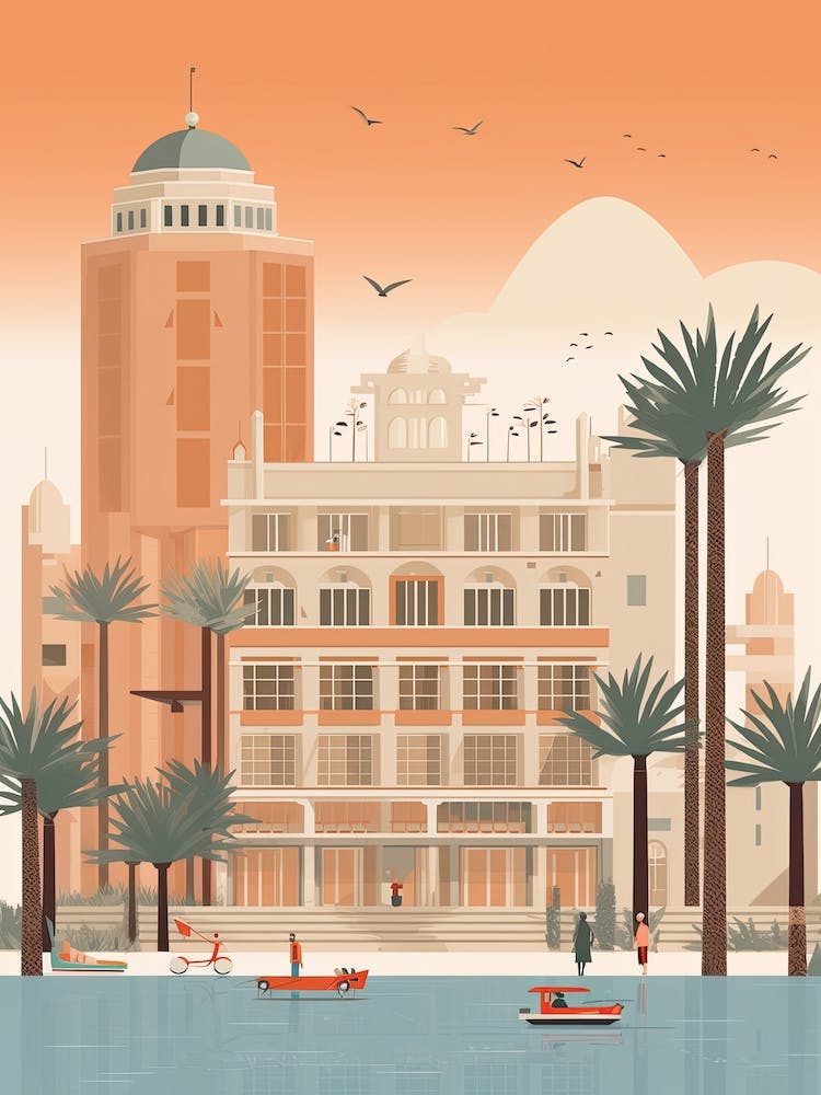 Dubai Travel Illustration 3