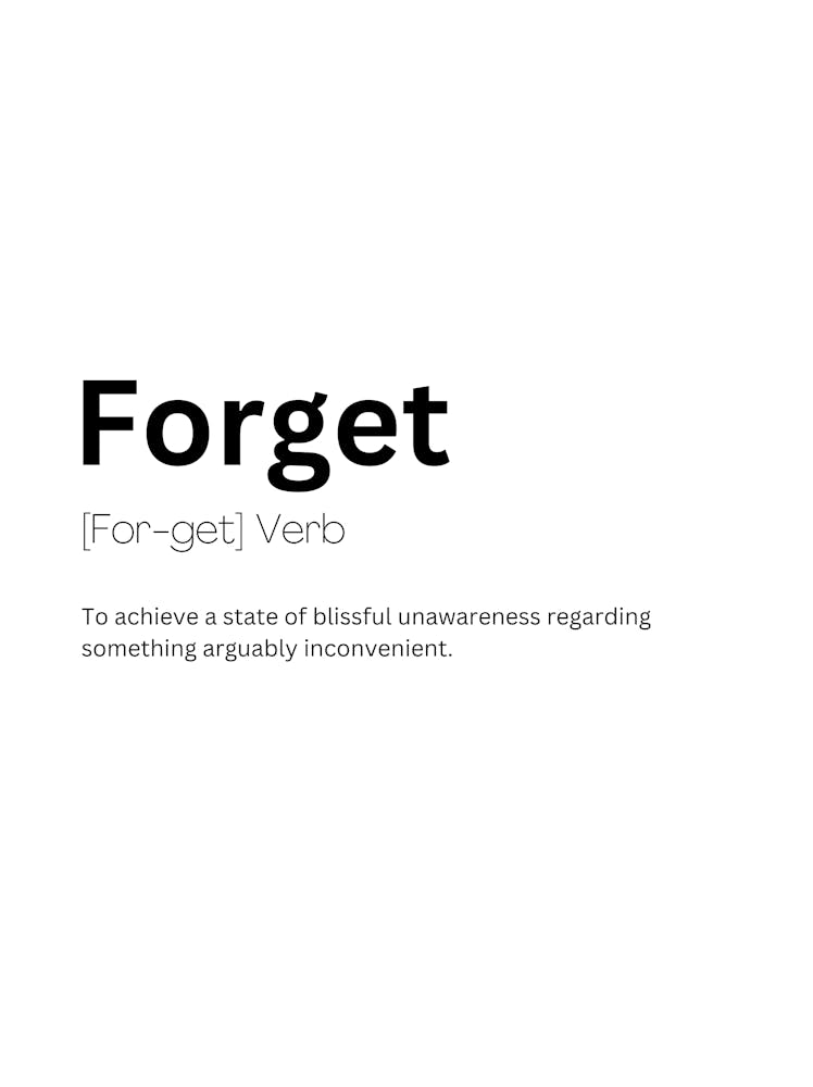 Forget Definition Meaning