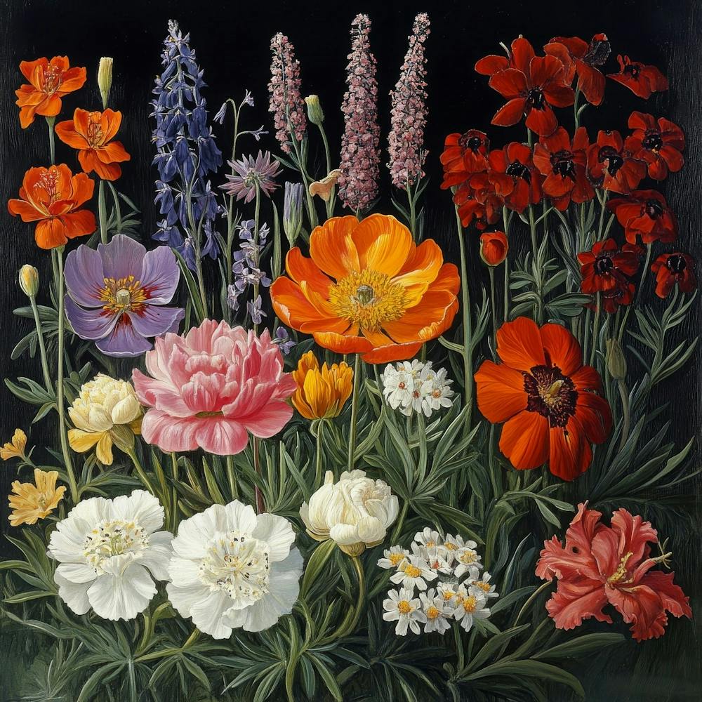 Garden Of Flowers Art 1