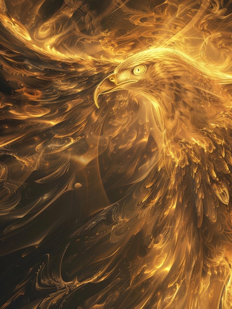 Eagle In Flames