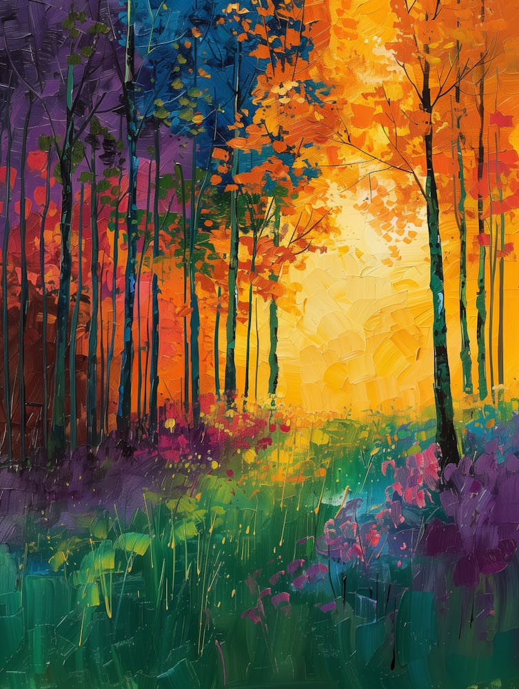 Sunset In The Forest 4