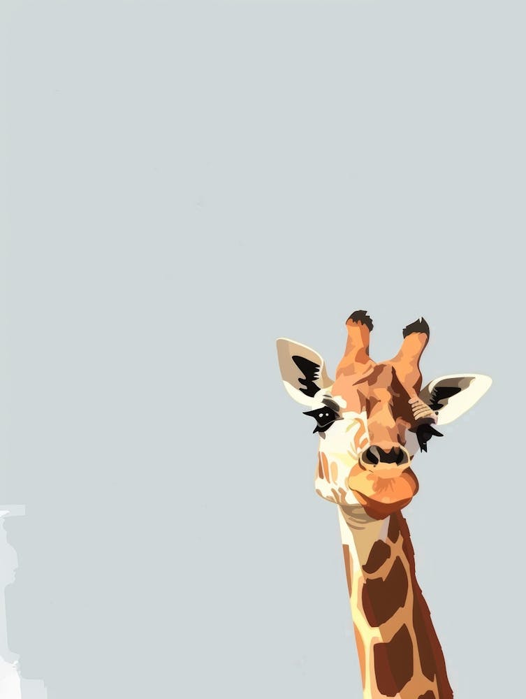 Giraffe Canvas Art 3