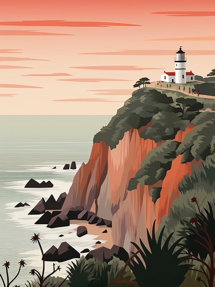 Cape Byron, Australia, Graphic Illustration 3