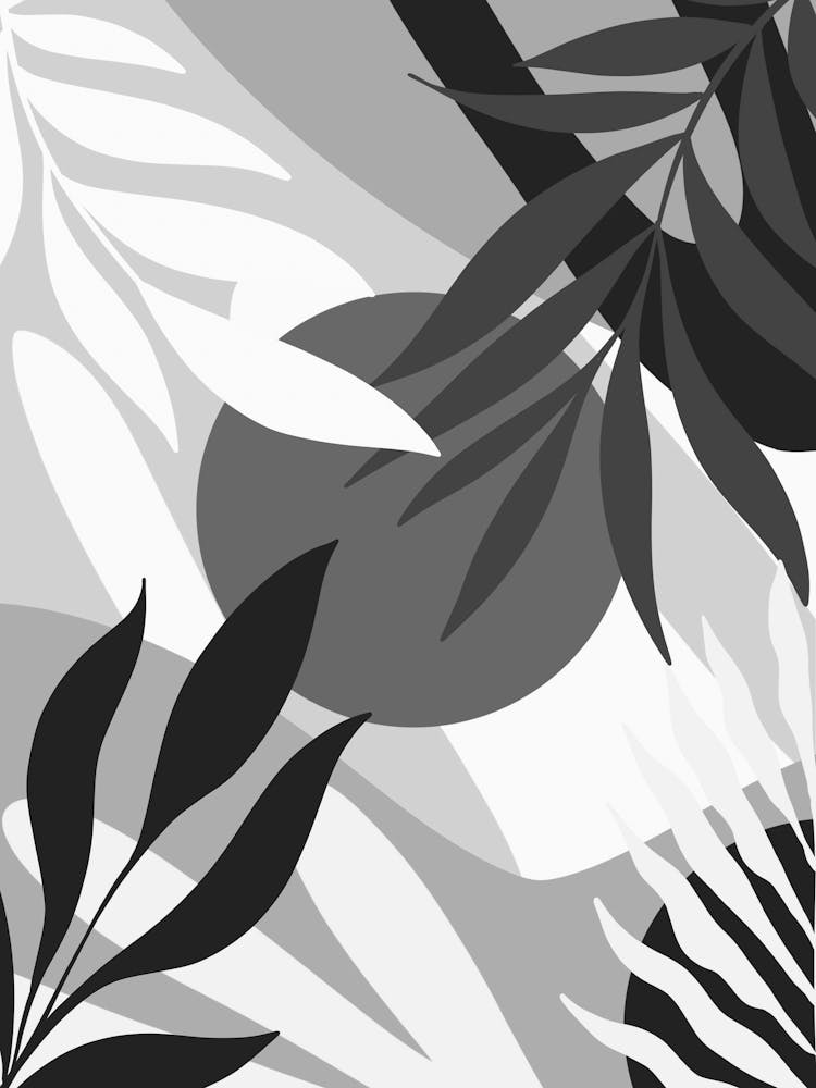Black And White Abstract Painting 11