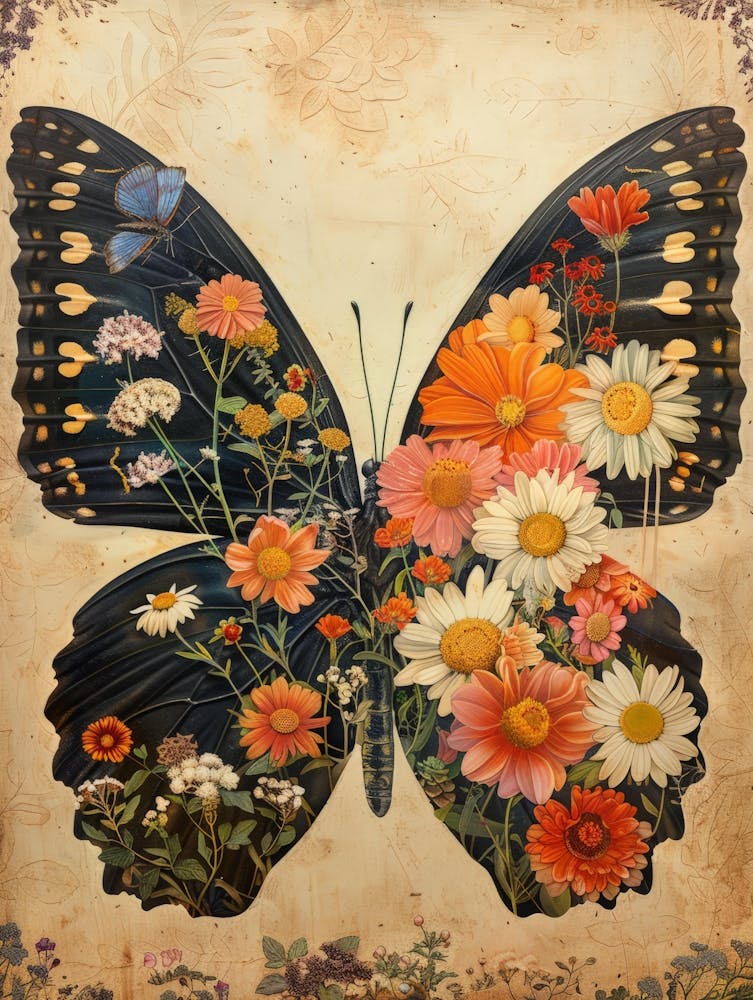 Butterfly With Flowers 6