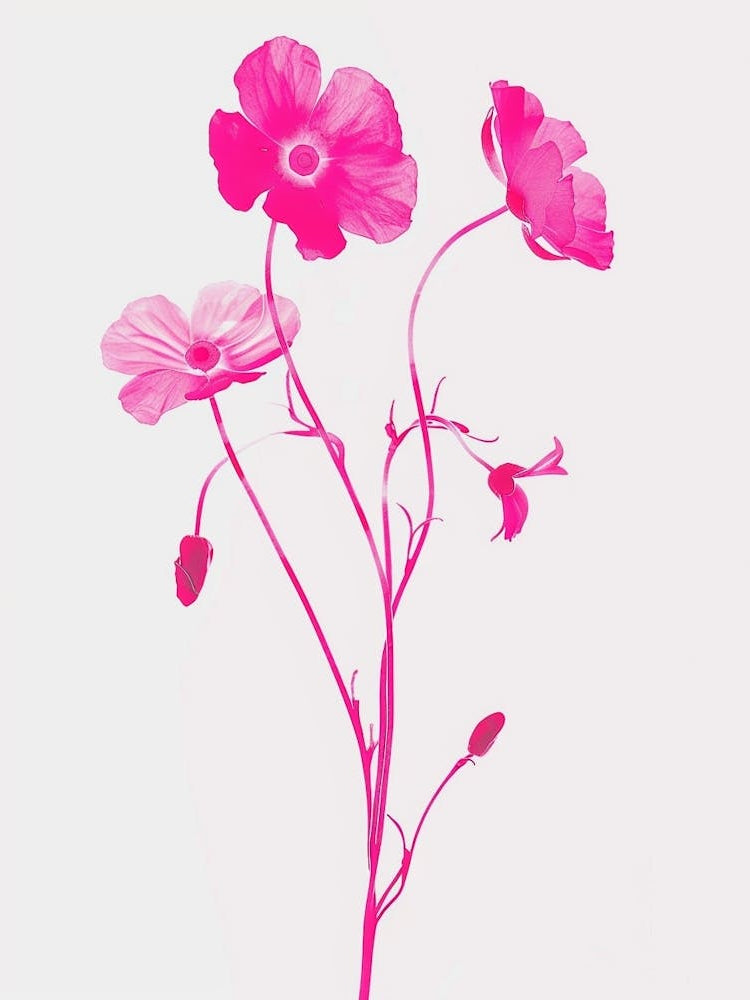 Hot Pink Forget Me Not 2