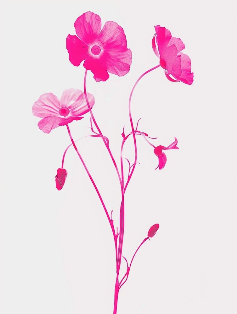 Hot Pink Forget Me Not 2