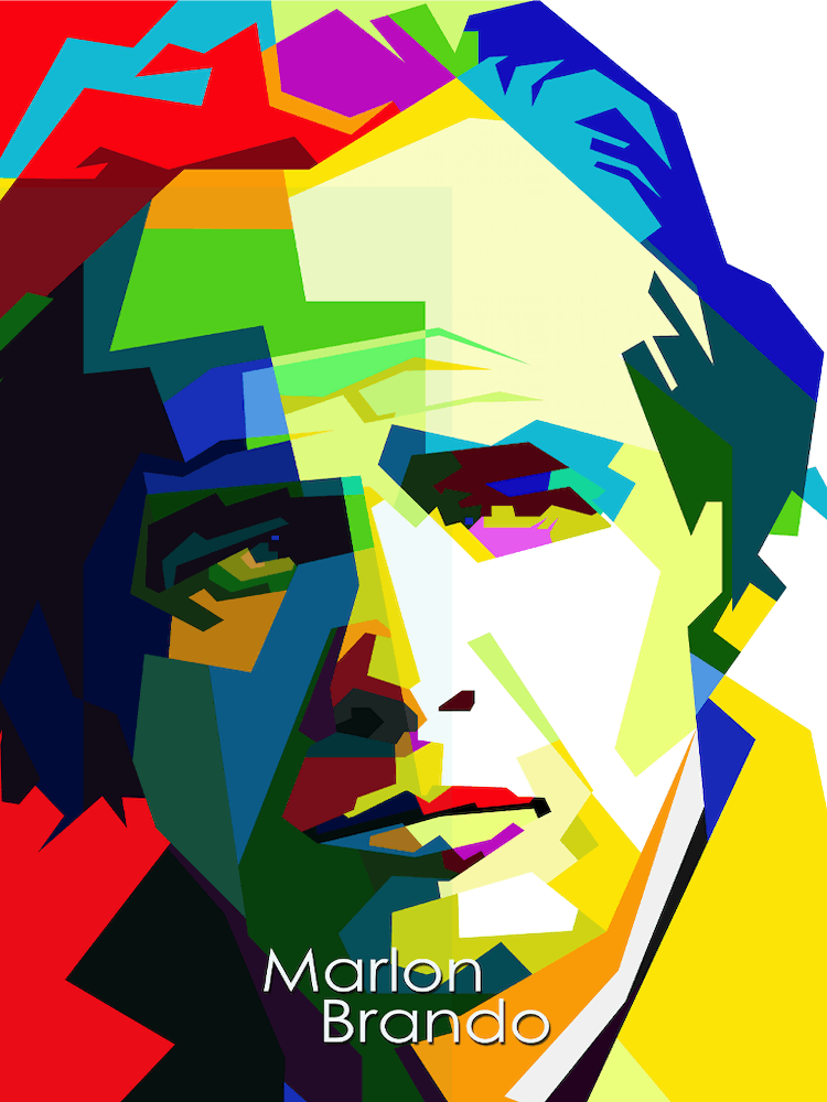 Marlon Brando Legendary Actor Movies Pop Art Wpap