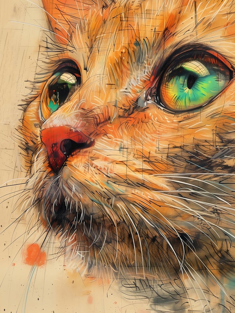 Cat With Green Eyes