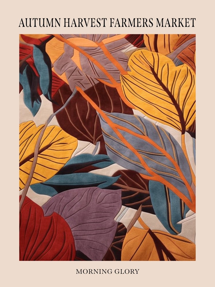 Fall Botanicals Morning Glory 2 Poster