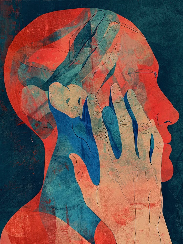 Hand of Face - Minimal Abstract Art - city wall art, colorful wall art, home decor, minimal art, modern wall art, wall art, wall decoration, wall print colourful wall art, decor wall art, digital art, digital art download, interior wall art, downloadable