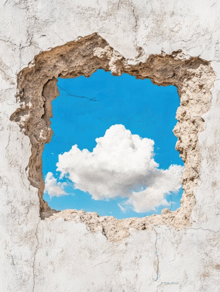 Nuage à travers un Trou