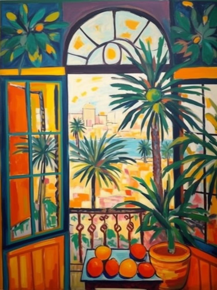 Window Dubai United Arab Emirates In The Style Of Matisse 3
