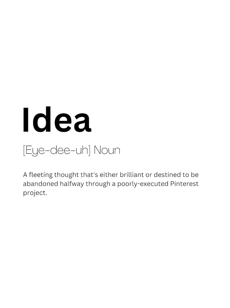 Idea Definition Meaning