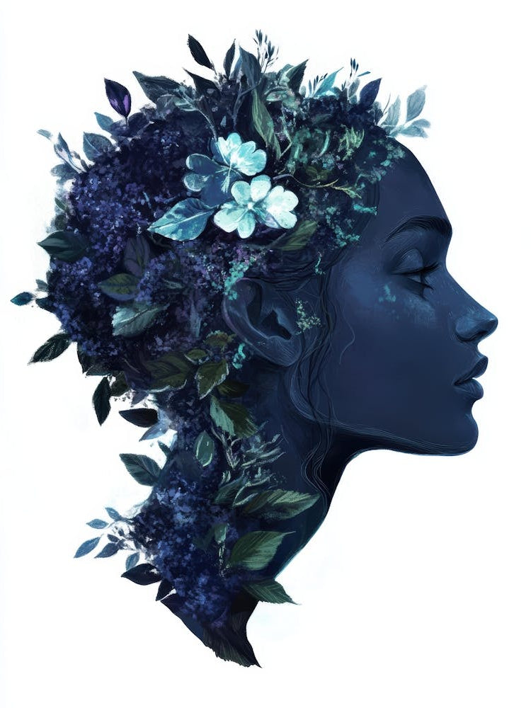 Woman With Flowers In Her Hair 7