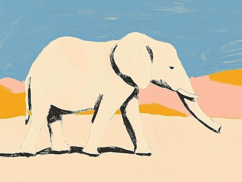 Elephant In The Desert