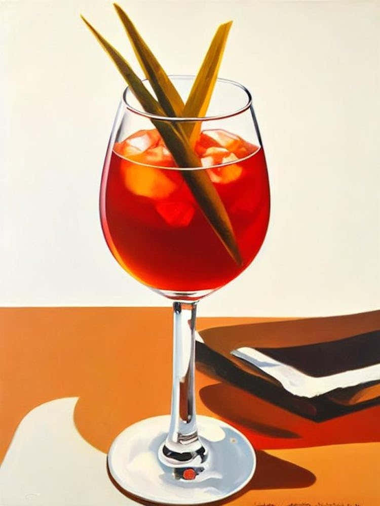B 52 Mid Century Cocktail Poster