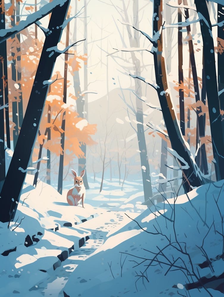 Winter Rabbit 2 Illustration
