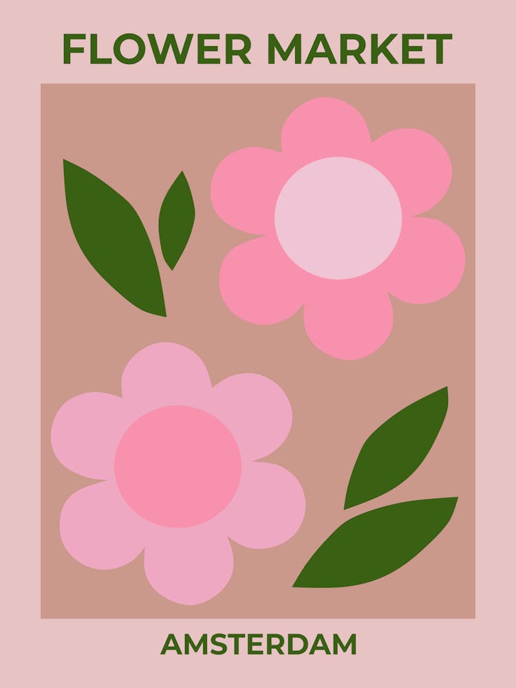 Flower Market Amsterdam Blush Pink