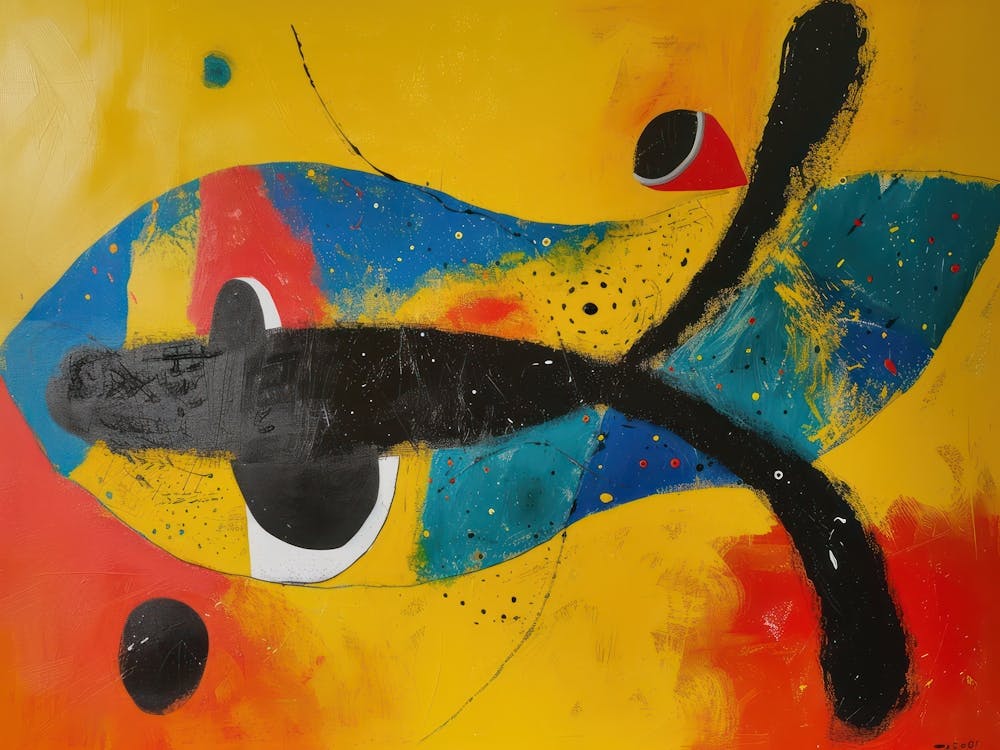 Contemporary Artwork Inspired By Joan Miro 2