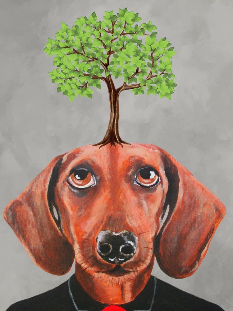 Dachshund With Tree