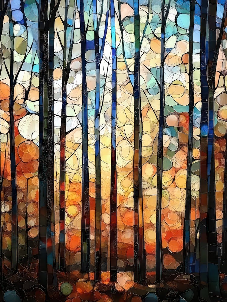 Gustav Klimt Print Trees Flower Garden Painting Klimt Exhibition Poster Painting Floral Decor Full