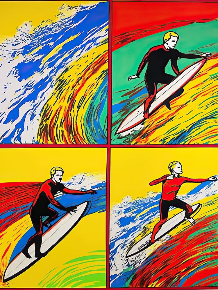 Surfing Pop Art 1