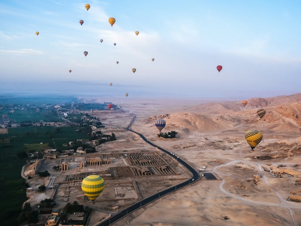 Montgolfières au-dessus de Louxor, Égypte 2