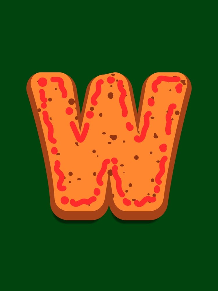 Gingerbread Christmas Letters Living Room Holiday Display Green 23