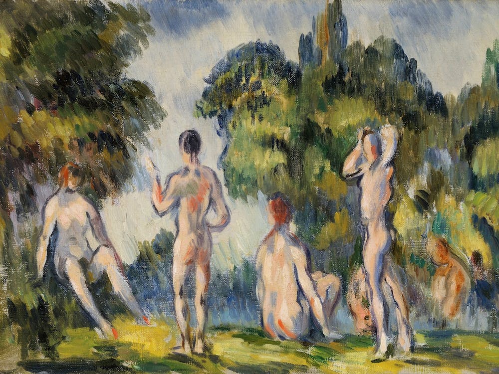 Bathers 1875, Paul Cézanne