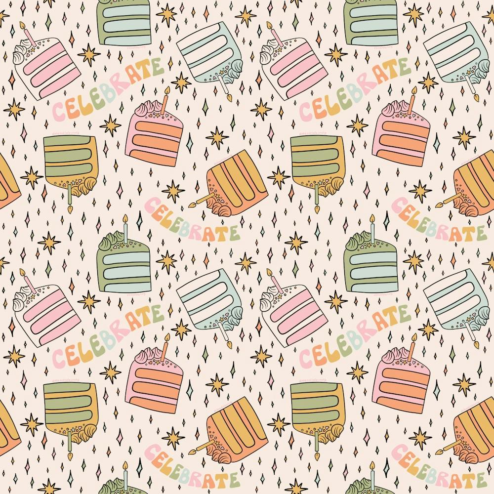 Rainbow Cake Print