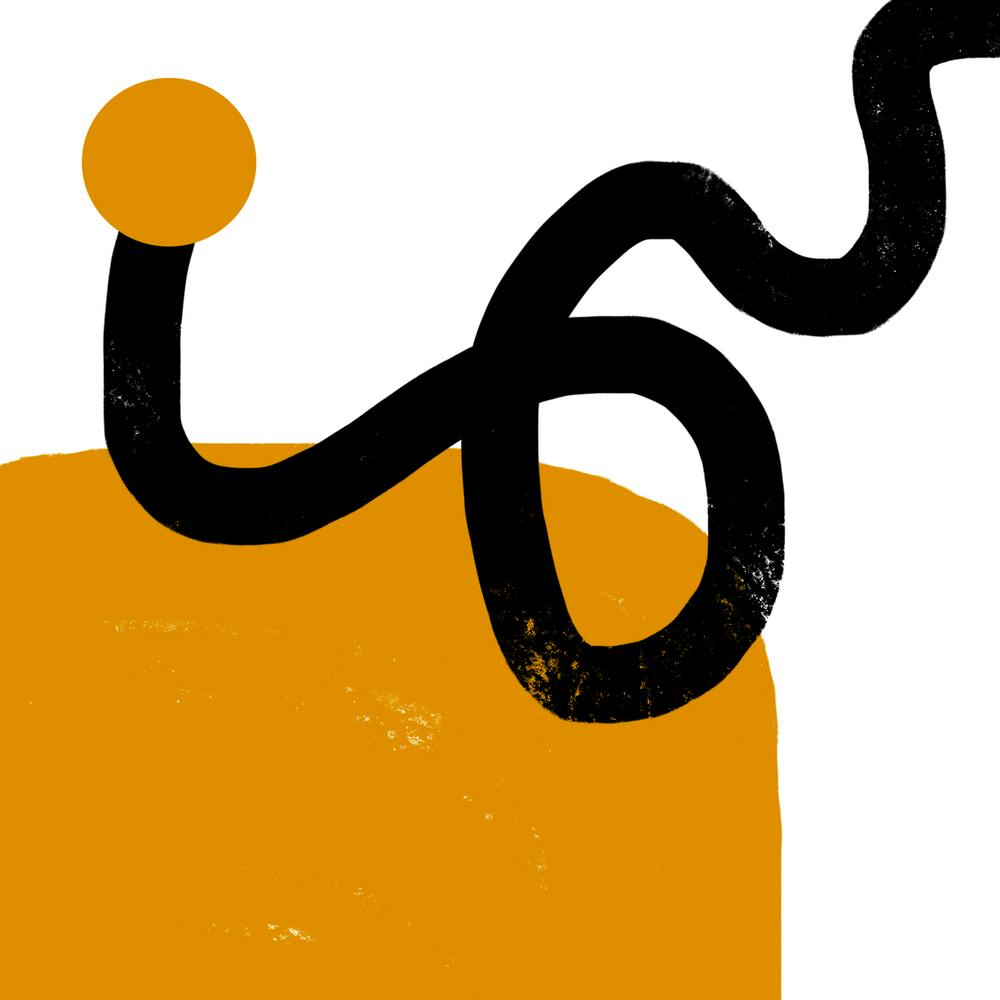 Yellow Abstract Painting