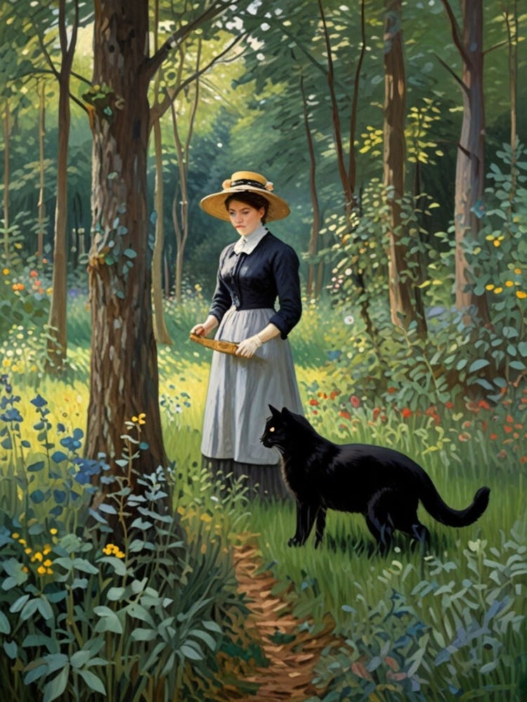 Woman In The Woods 1