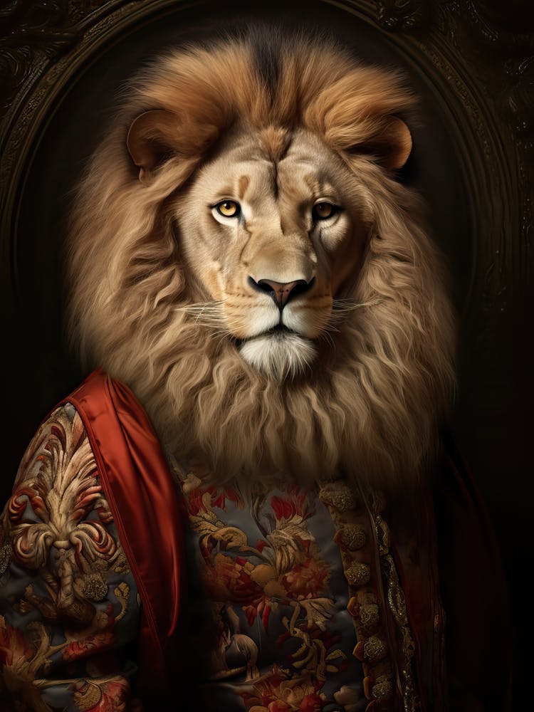 Lion Art Painting Baroque 1