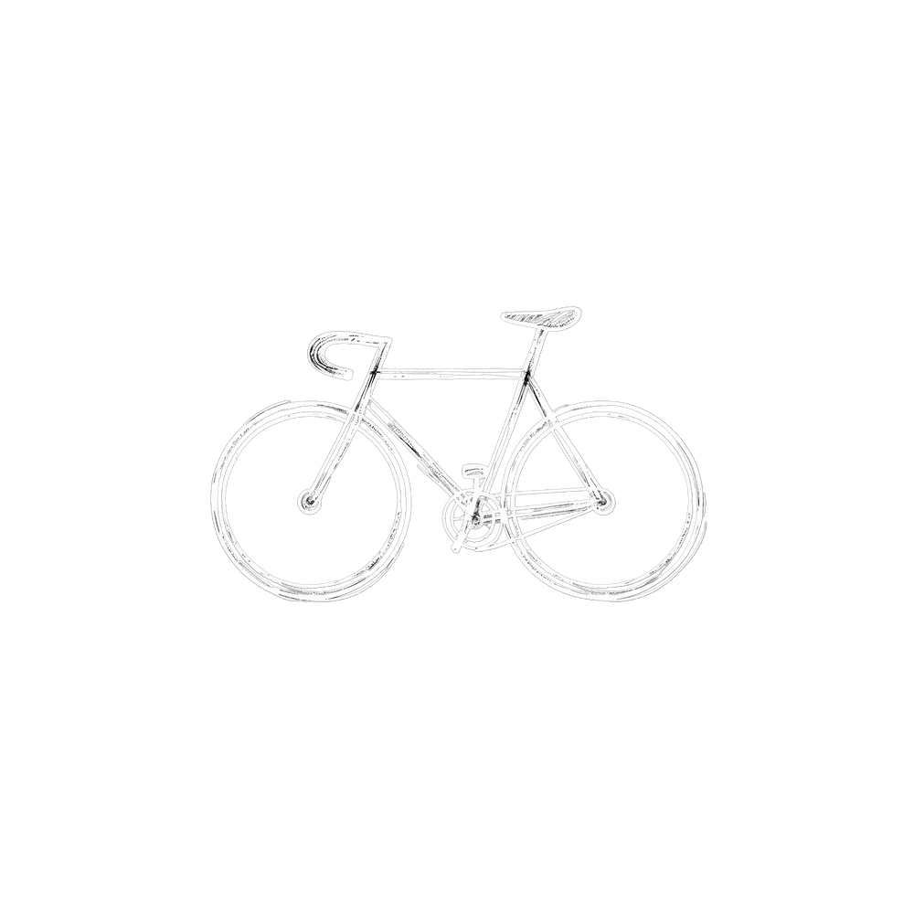 Bicycle On A Black Background