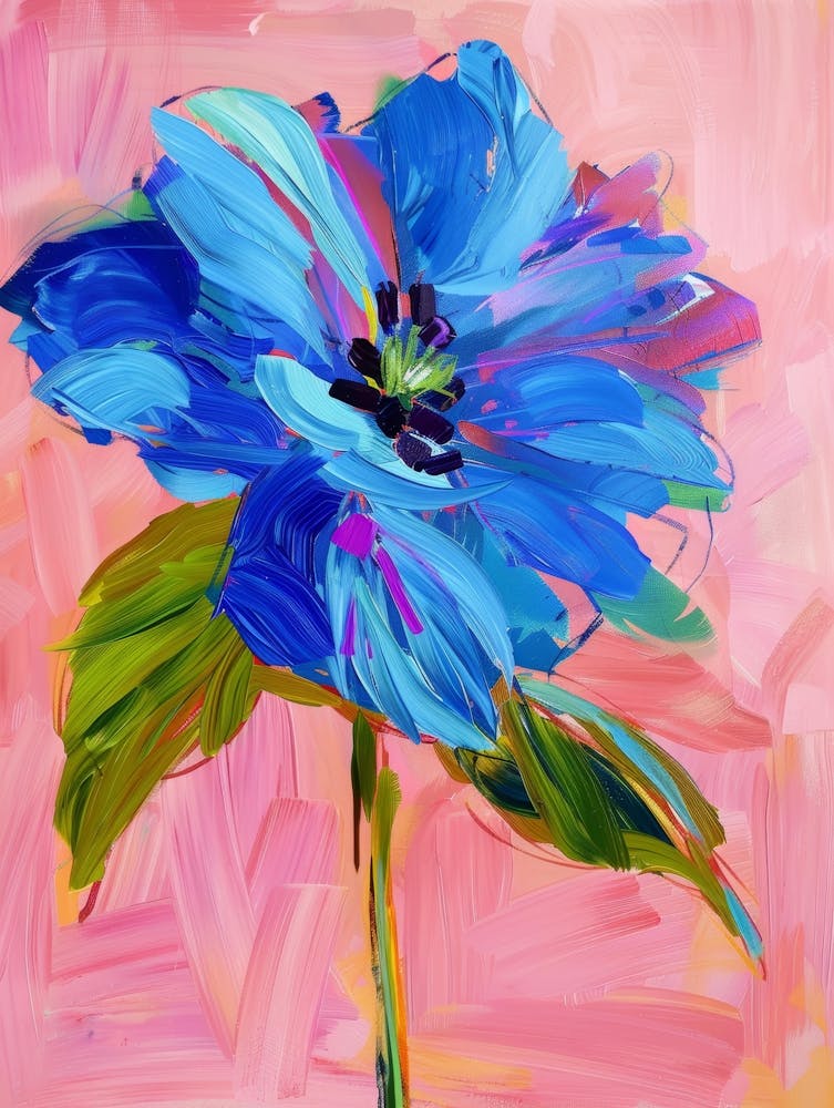 Blue Peony 1