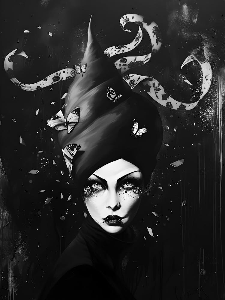 Black And White Painting 137