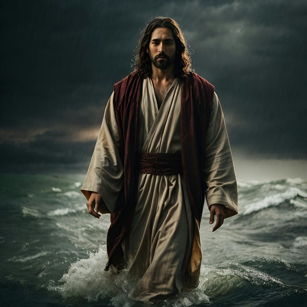 Jesus In The Ocean