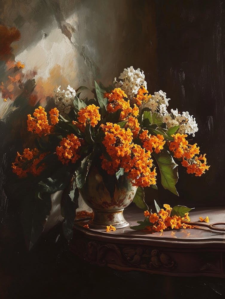 Baroque Floral Still Life Lantana 4