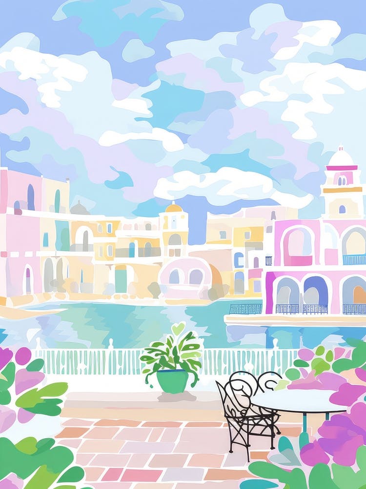 Brindisi, Italie Vue Colorée 1
