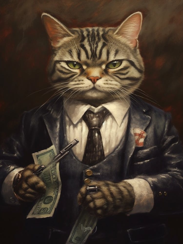 Gangster Cat American Shorthair 5