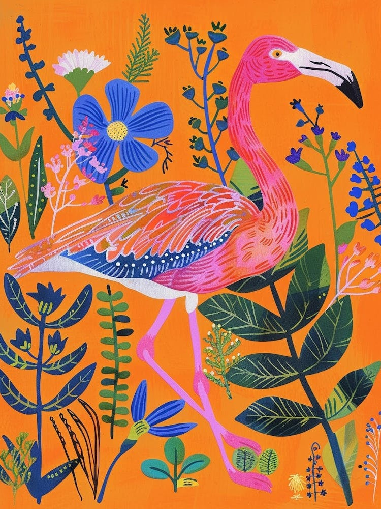 Spring Birds Flamingo 2