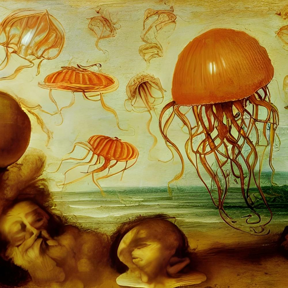 Amber Flying Jelly 1