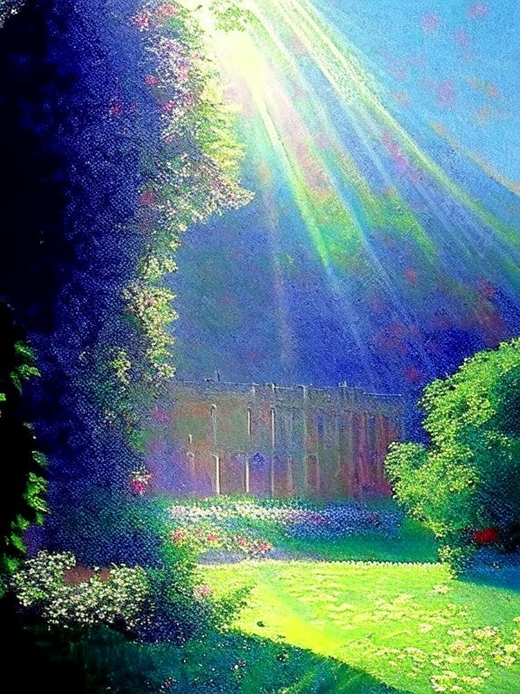 Powys Castle And Garden, United Kingdom Klassisches Gemälde
