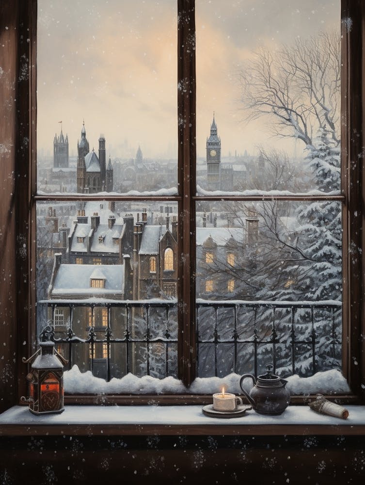 Winter Cityscape London United Kingdom 10