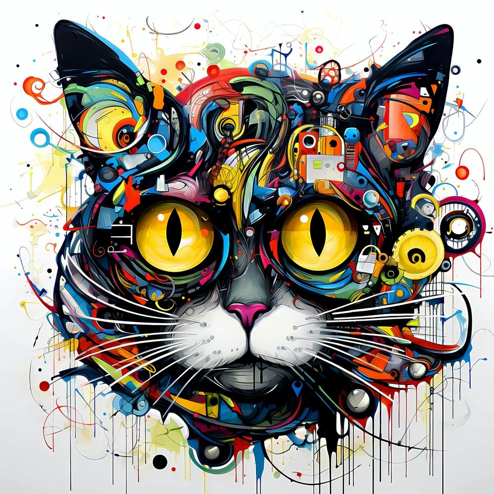 Chat abstrait
